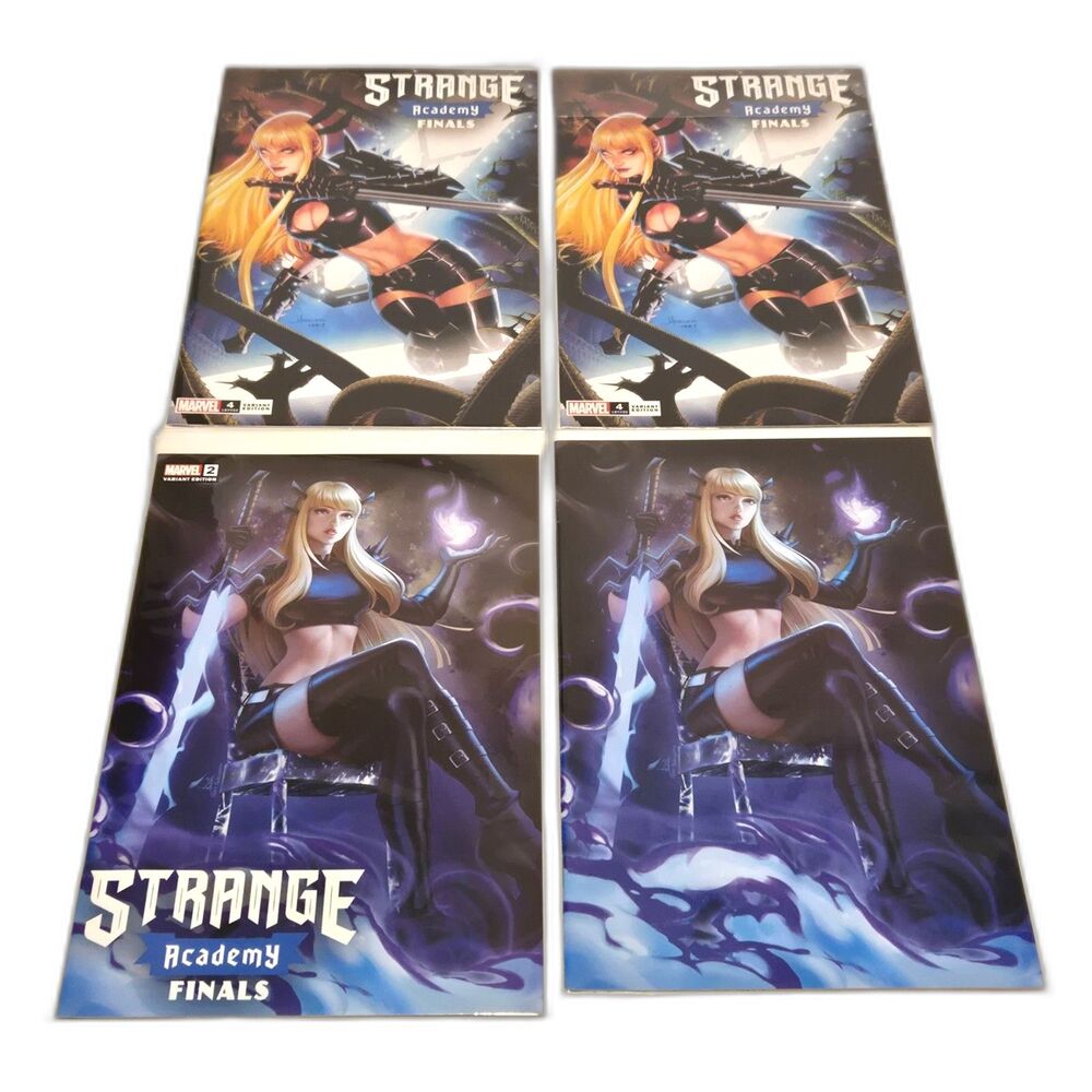 Marvel Strange Academy Finals 4-Comic Set #2 R1CO + #4 Jay Anacleto Magik